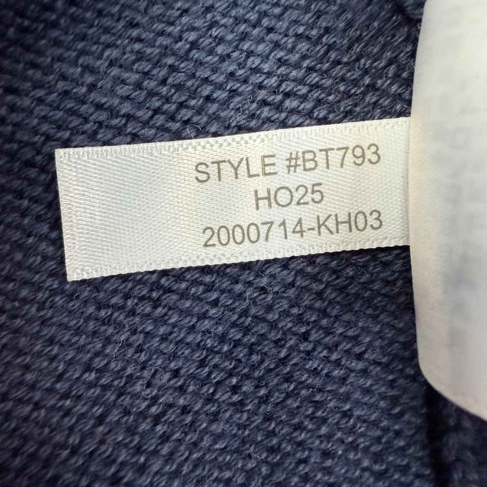 J. Crew Mens Size XL Sweater Navy Blue Cotton Quarter Zip BT793 NWOT